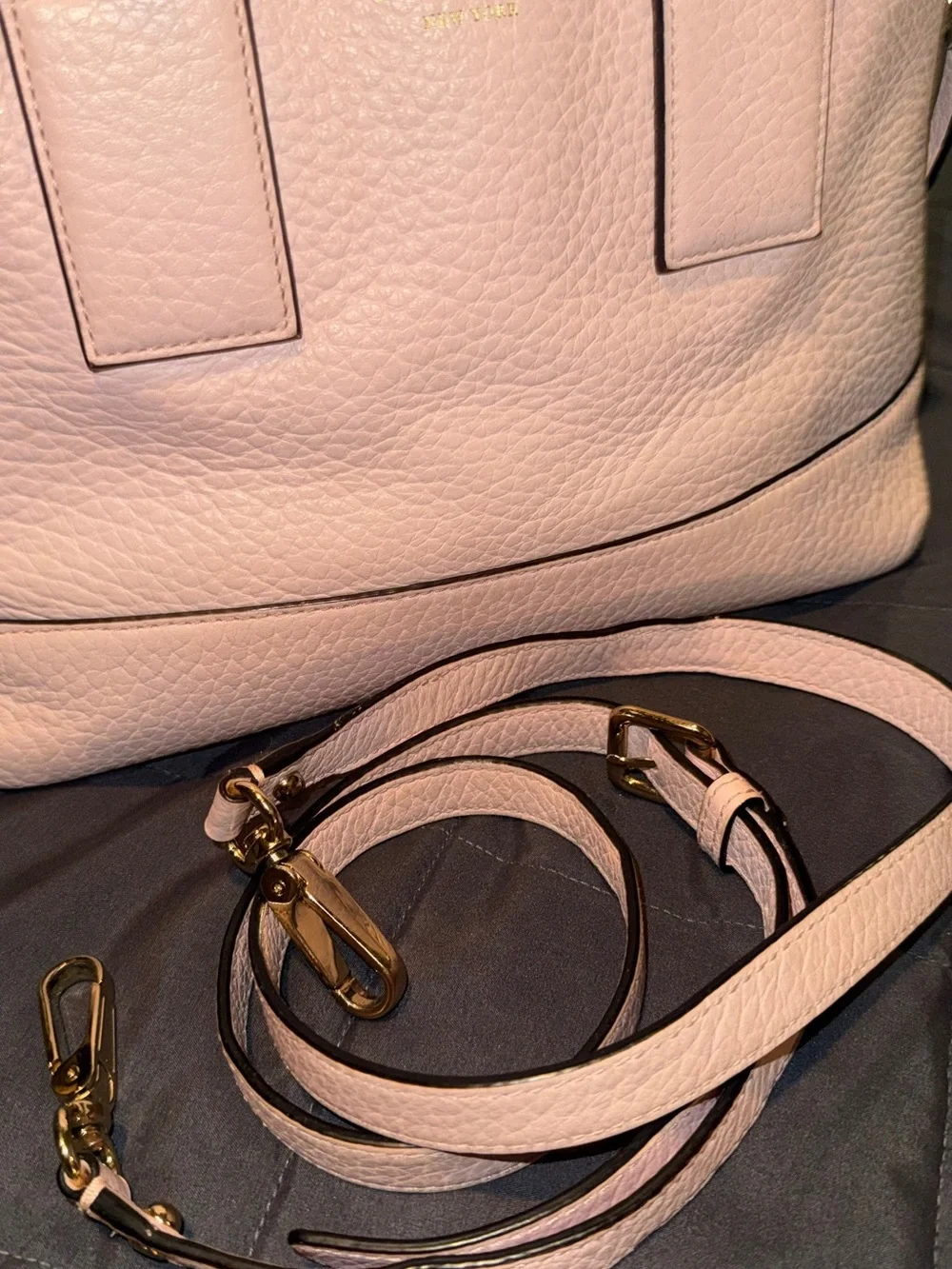 Kate Spade baby Pink Pebbled Leather Satchel
